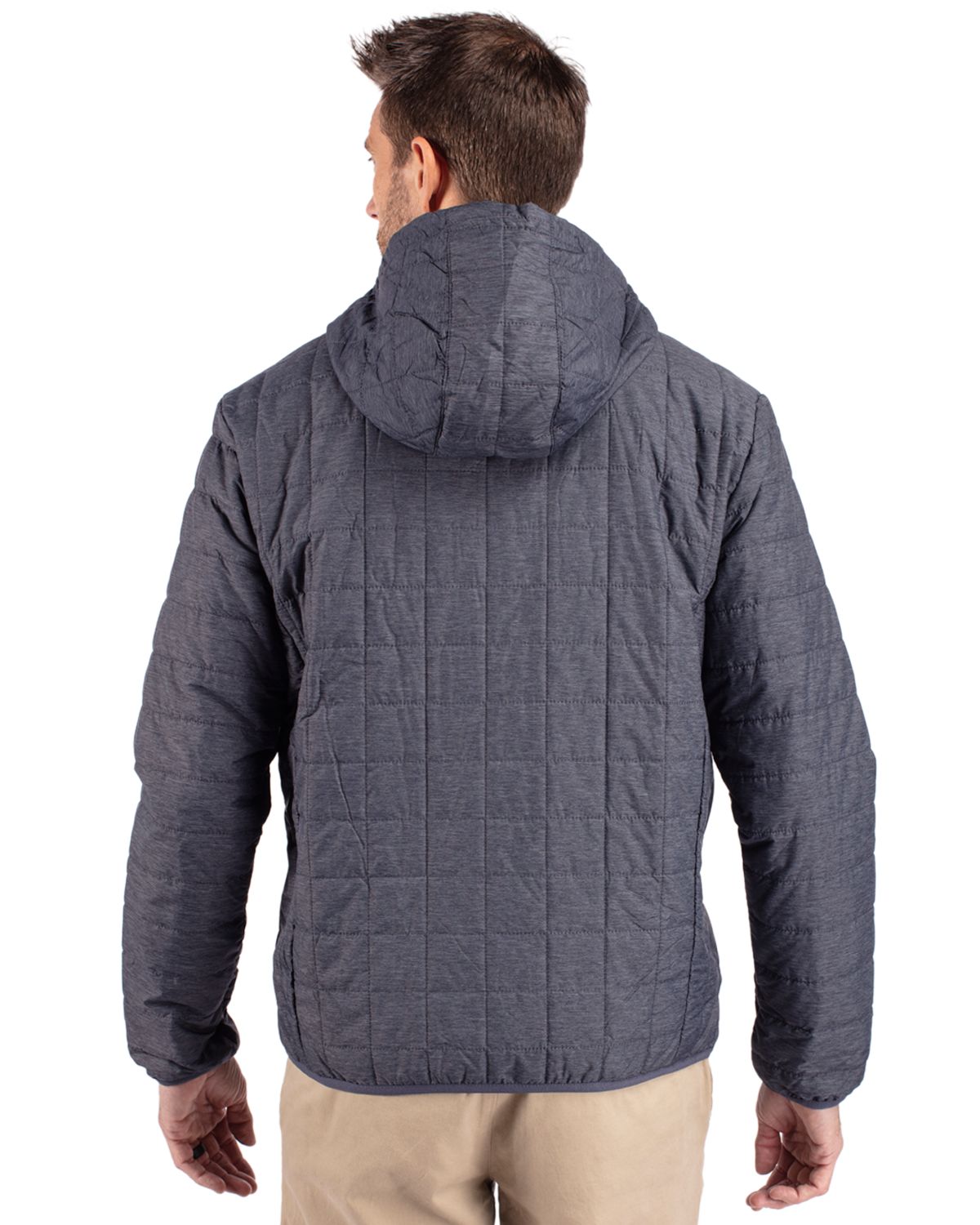 Cutter & Buck® Rainier Primaloft Eco Mens Full Zip Hooded Jacket