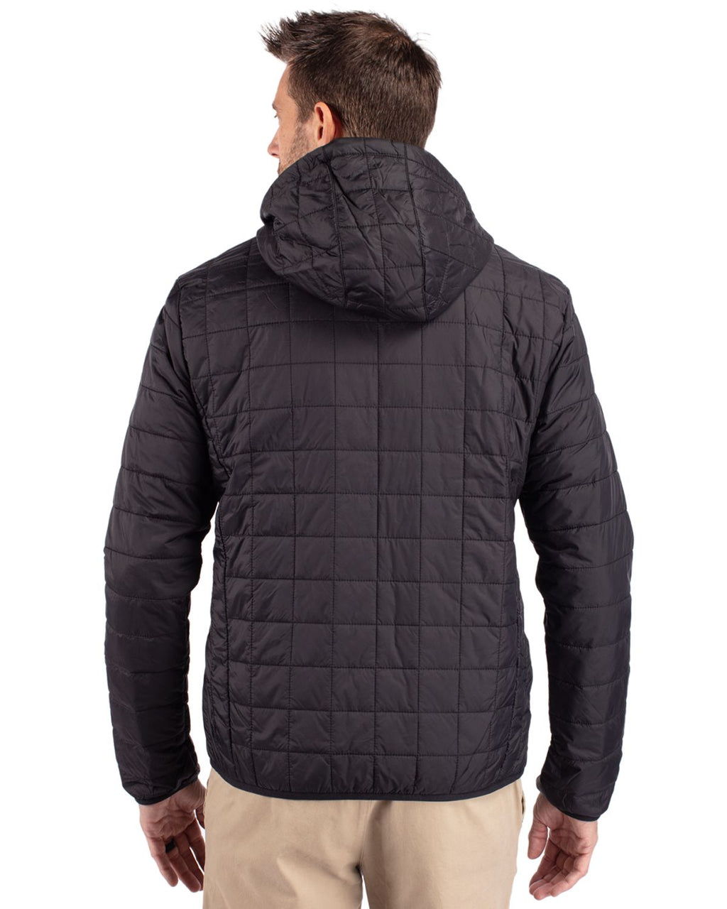 Cutter & Buck® Rainier Primaloft Eco Mens Full Zip Hooded Jacket