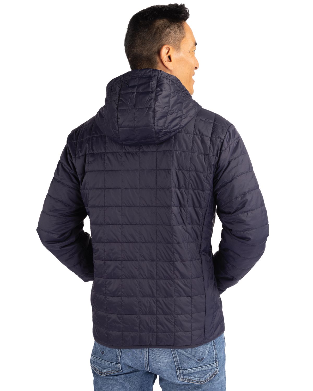 Cutter & Buck® Rainier Primaloft Eco Mens Full Zip Hooded Jacket