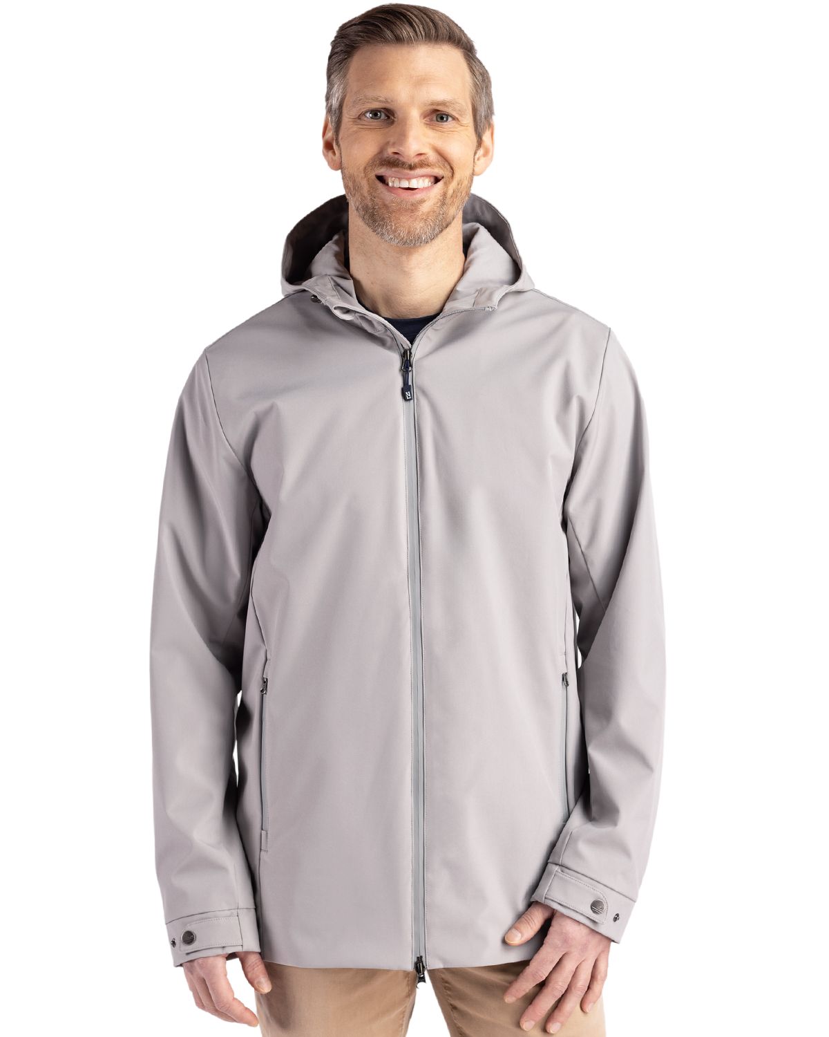 Cutter & Buck® Camano Everyday Stretch Recycled Mens Water Resistant Jacket