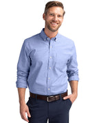 Cutter & Buck® Stretch Oxford Mens Big and Tall Long Sleeve Dress Shirt