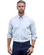 Cutter & Buck® Stretch Oxford Stripe Mens Big and Tall Long Sleeve Dress Shirt