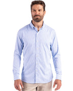 Cutter & Buck® Skyline Epic Confidence Recycled Gingham Mens Big & Tall Long Sleeve Dress Shirt
