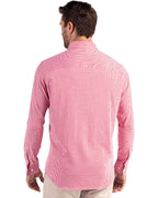 Cutter & Buck® Skyline Epic Confidence Recycled Gingham Mens Long Sleeve Dress Shirt