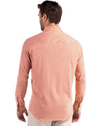 Cutter & Buck® Skyline Epic Confidence Recycled Gingham Mens Long Sleeve Dress Shirt