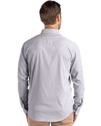 Cutter & Buck® Skyline Epic Confidence Recycled Pinstripe Mens Long Sleeve Dress Shirt