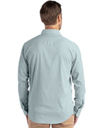 Cutter & Buck® Skyline Epic Confidence Recycled Pinstripe Mens Big & Tall Long Sleeve Dress Shirt