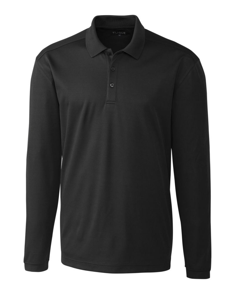 Clique® Spin Eco Performance Pique Long Sleeve Mens Polo