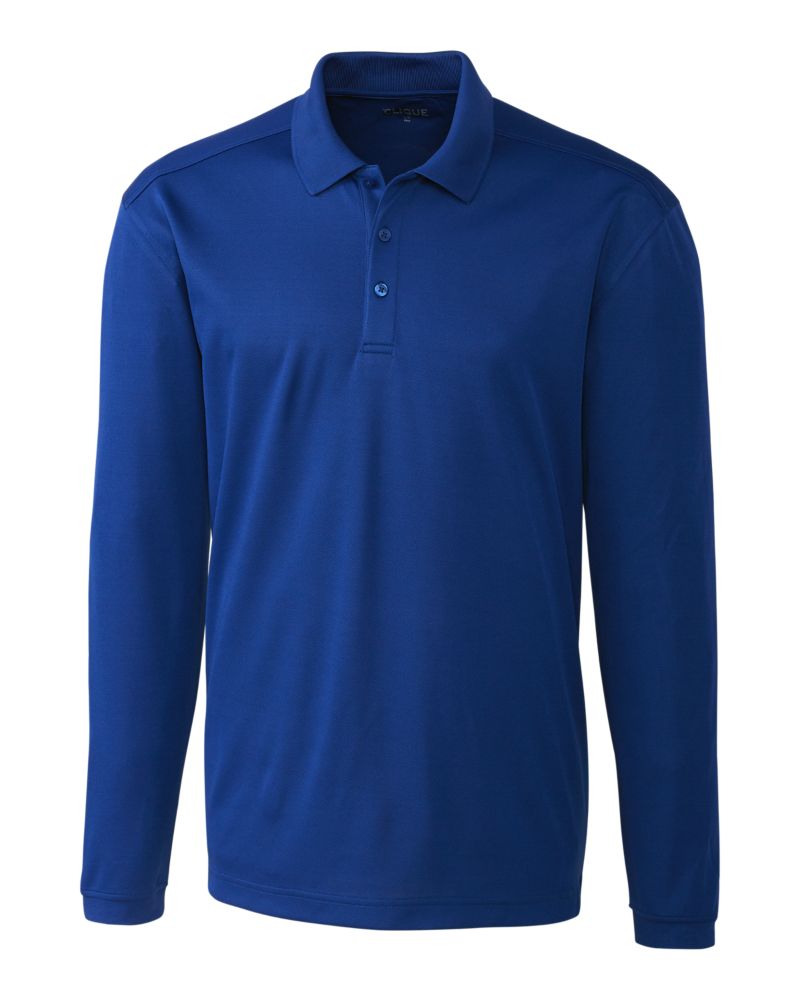 Clique® Spin Eco Performance Pique Long Sleeve Mens Polo