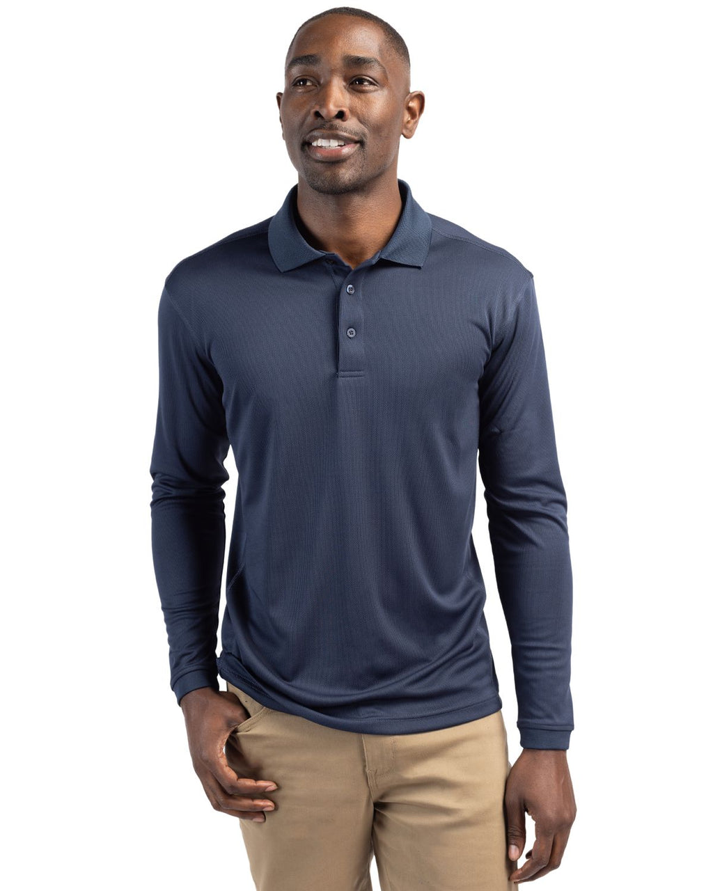 Clique® Ice Pique Mens Long Sleeve Tech Polo
