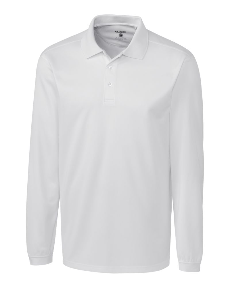 Clique® Ice Pique Mens Long Sleeve Tech Polo
