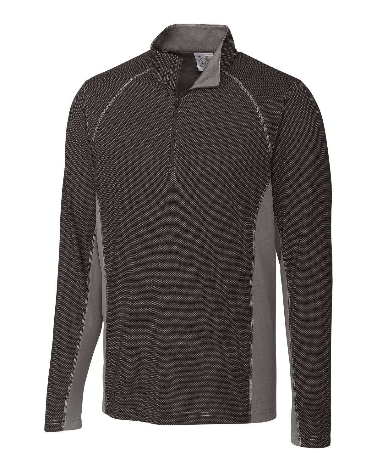 Clique® Ice Pique Colorblock Mens Half Zip Tech Pull Over