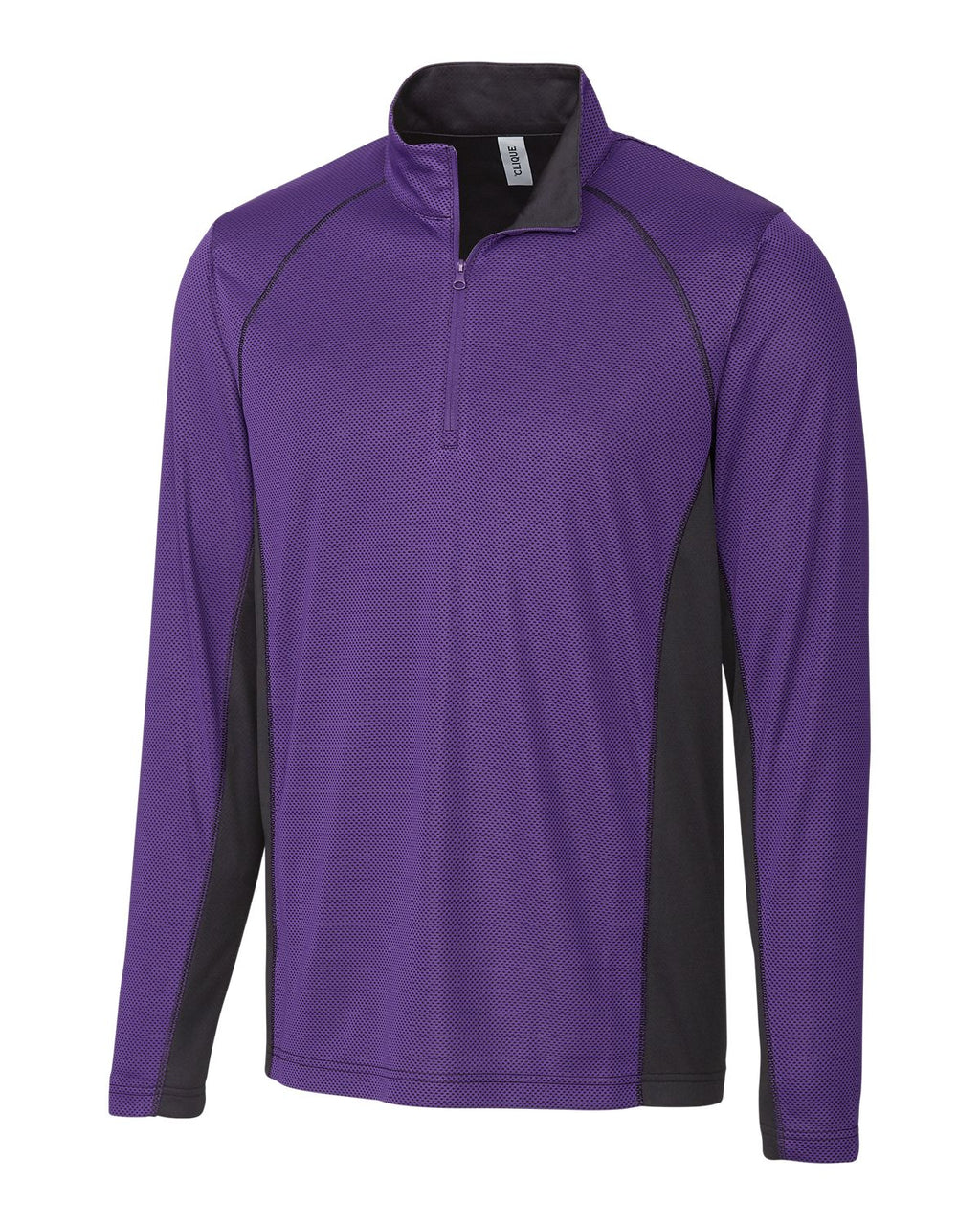 Clique® Ice Pique Colorblock Mens Half Zip Tech Pull Over