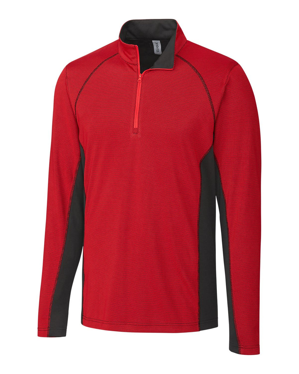 Clique® Ice Pique Colorblock Mens Half Zip Tech Pull Over