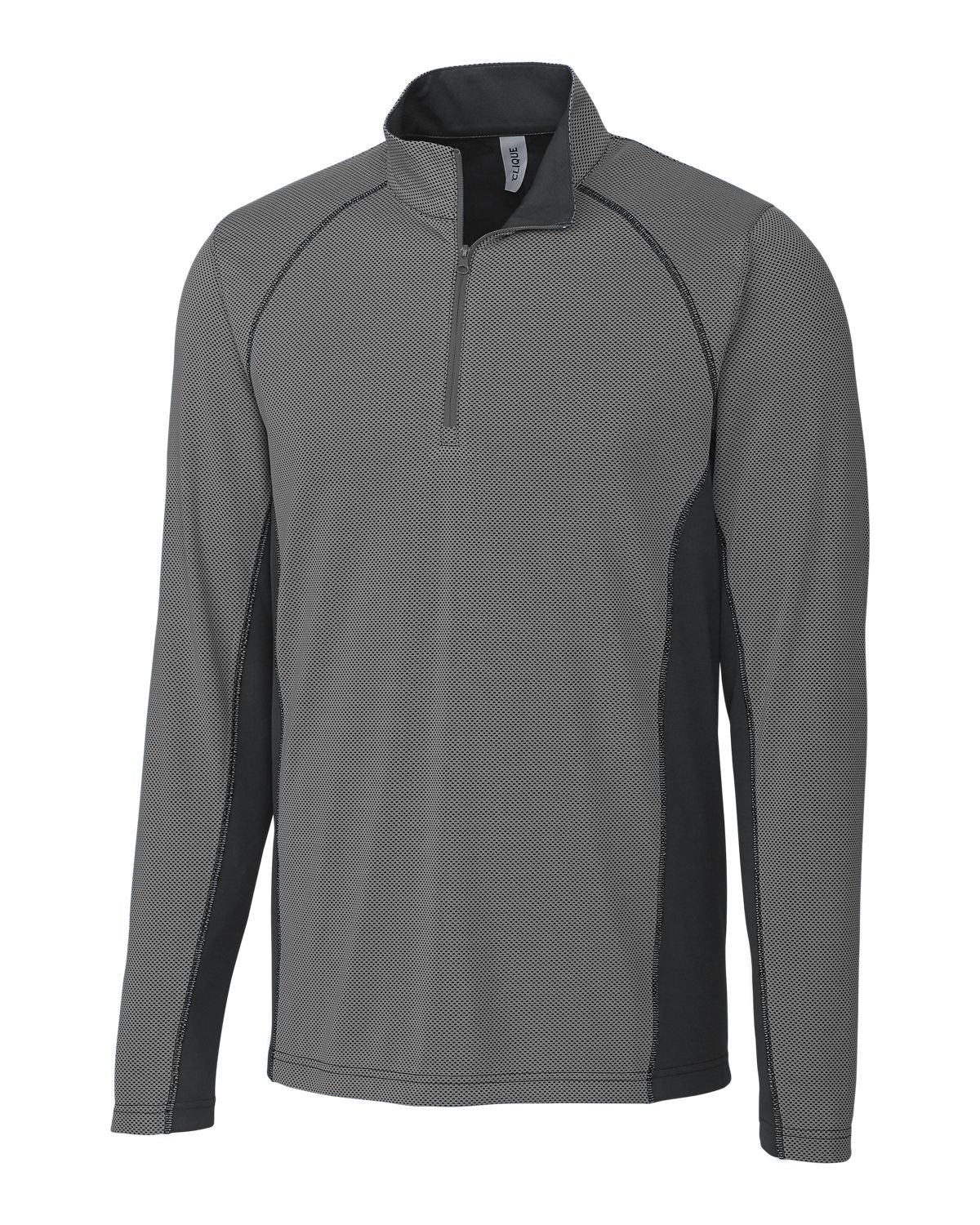 Clique® Ice Pique Colorblock Mens Half Zip Tech Pull Over