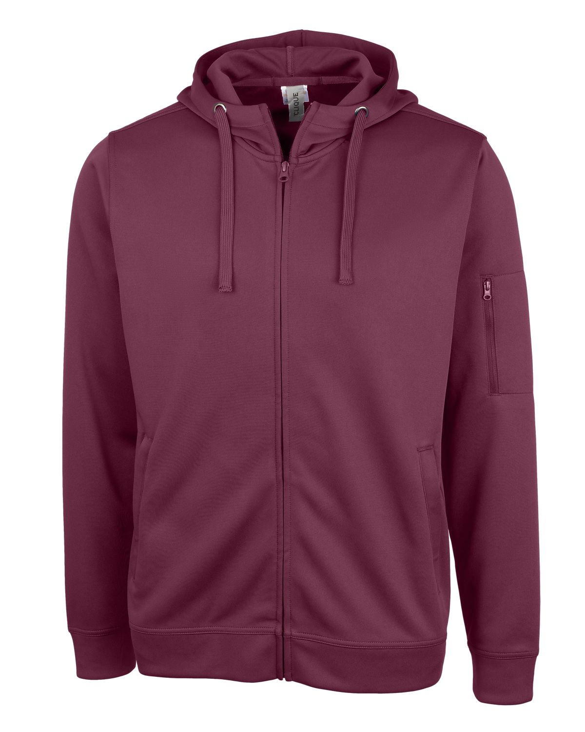 Clique® Lift Eco Performance Full Zip Unisex Hoodie Sweatshirt