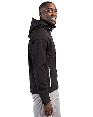 Clique® Serac Stretch Softshell Hooded Full Zip Mens Jacket
