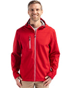 Clique® Telemark Eco Stretch Softshell Full Zip Mens Hooded Jacket