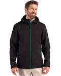 Clique® Tempo Recycled Stretch Softshell Mens Hooded Jacket
