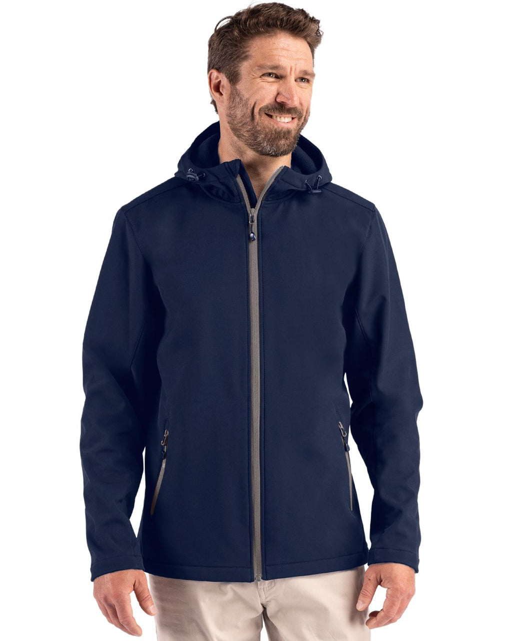 Clique® Tempo Recycled Stretch Softshell Mens Hooded Jacket