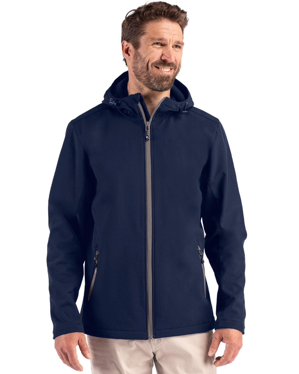 Clique® Tempo Recycled Stretch Softshell Mens Hooded Jacket