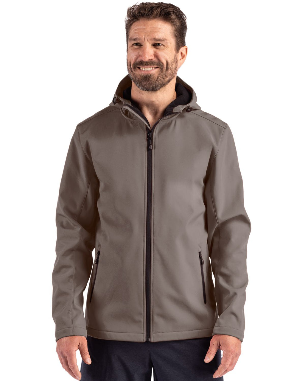 Clique® Tempo Recycled Stretch Softshell Mens Hooded Jacket