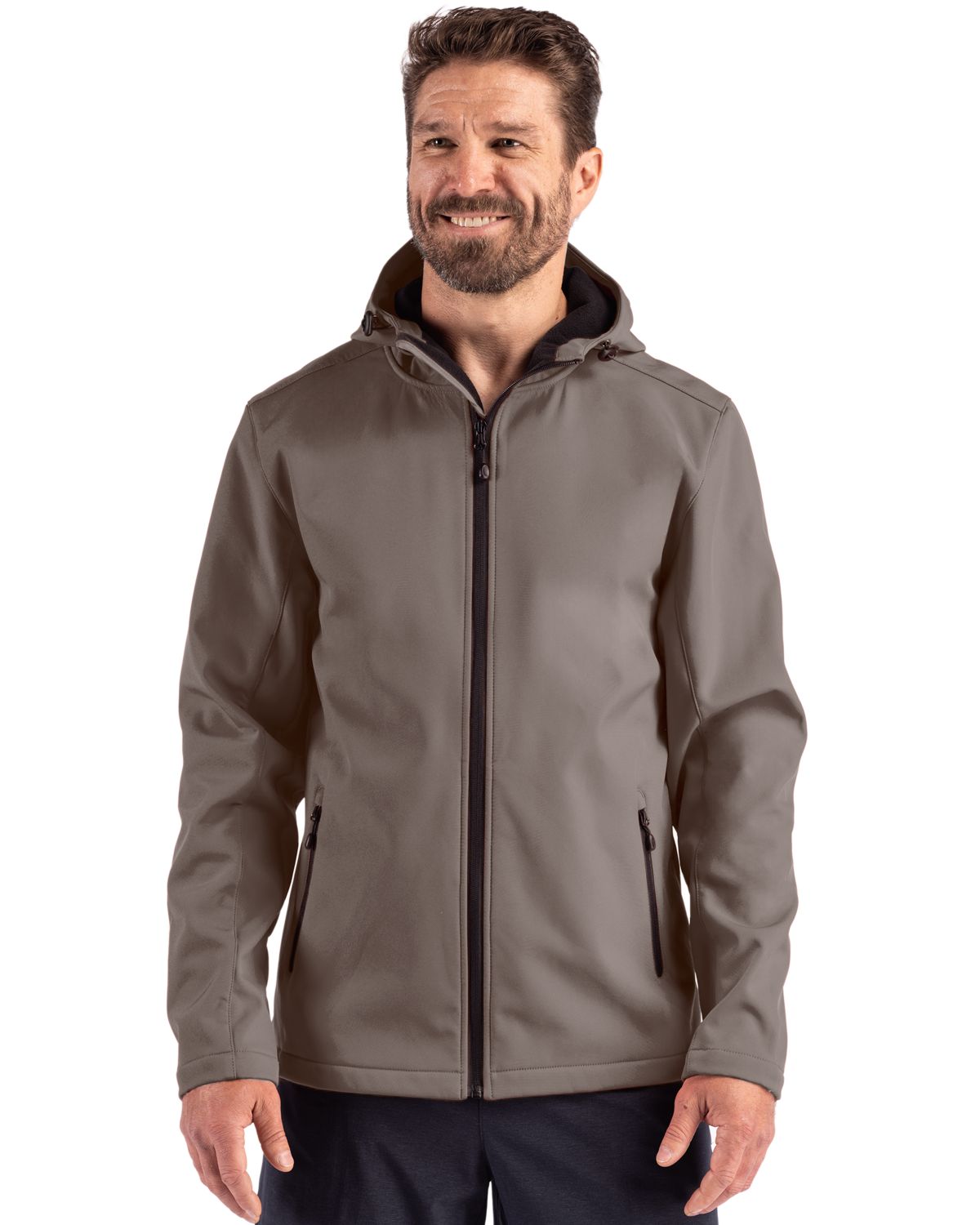 Clique® Tempo Recycled Stretch Softshell Mens Hooded Jacket