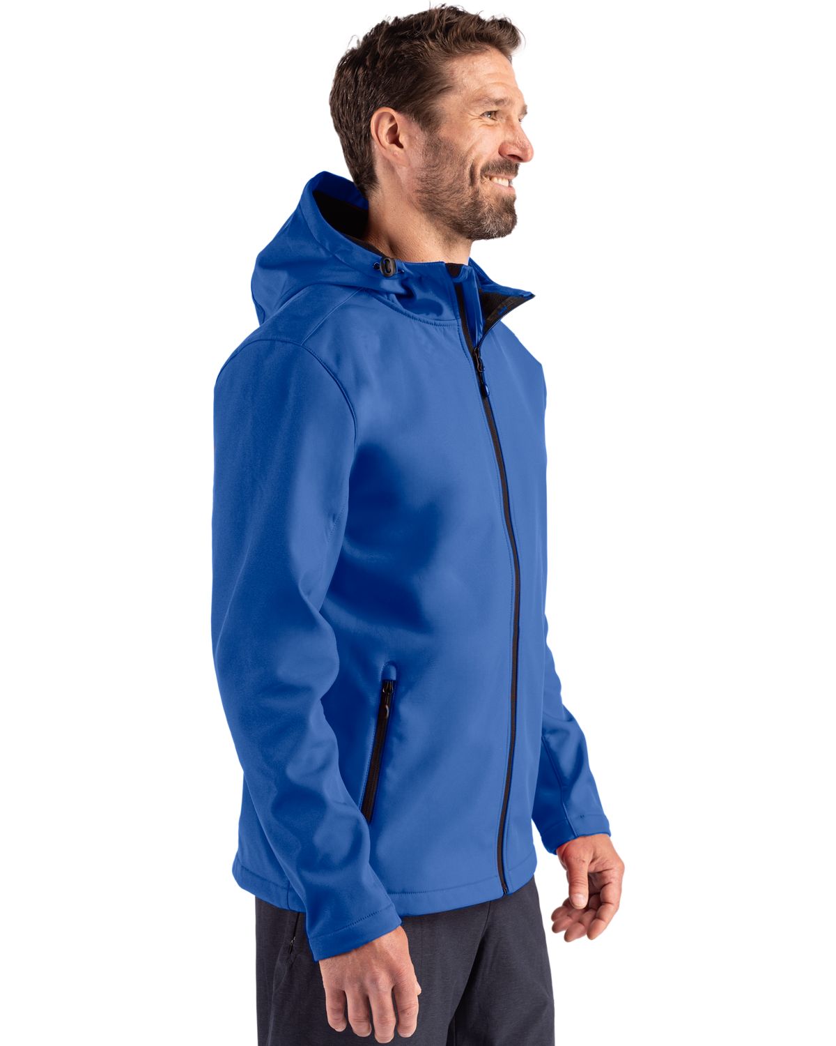 Clique® Tempo Recycled Stretch Softshell Mens Hooded Jacket
