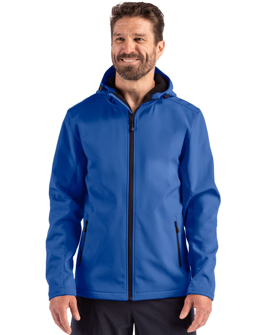 Clique® Tempo Recycled Stretch Softshell Mens Hooded Jacket