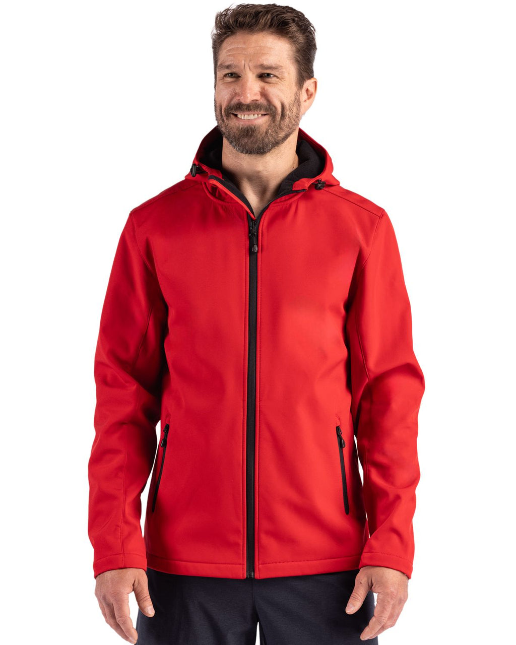 Clique® Tempo Recycled Stretch Softshell Mens Hooded Jacket