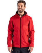Clique® Tempo Recycled Stretch Softshell Mens Hooded Jacket