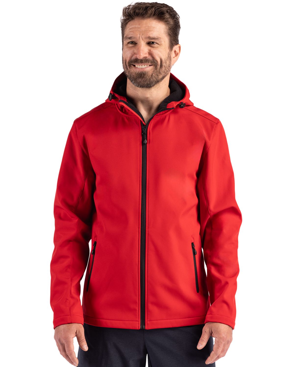 Clique® Tempo Recycled Stretch Softshell Mens Hooded Jacket