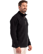 Clique® Powder Recycled Fleece Mens Quarter Zip Pull Over