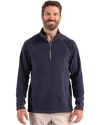 Clique® Powder Recycled Fleece Mens Quarter Zip Pull Over