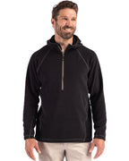 Clique® Powder Recycled Fleece Mens Half Zip Hooded Pull Over