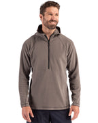 Clique® Powder Recycled Fleece Mens Half Zip Hooded Pull Over