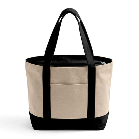 Iconic Large Zipper Shopping Bag