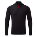 Gill Men's UV Tec Long Sleeve Zip Tee - Black