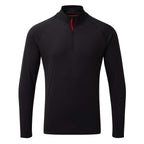 Gill Men's UV Tec Long Sleeve Zip Tee - Black