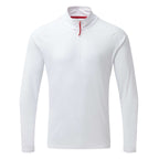 Gill Men's UV Tec Long Sleeve Zip Tee - White
