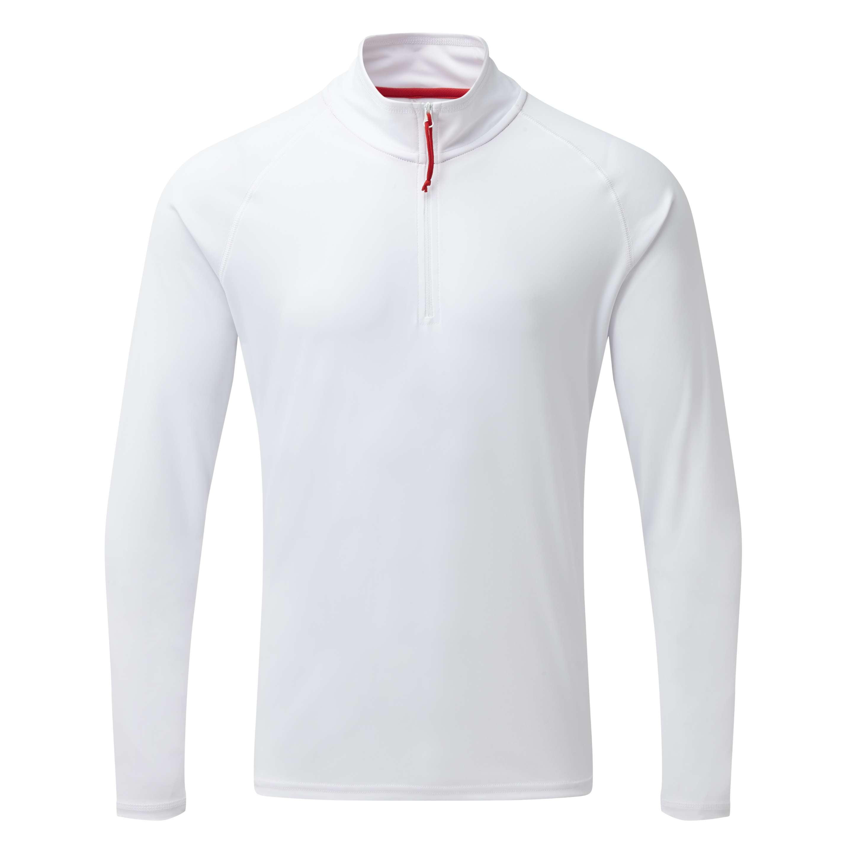 Gill Men's UV Tec Long Sleeve Zip Tee - White