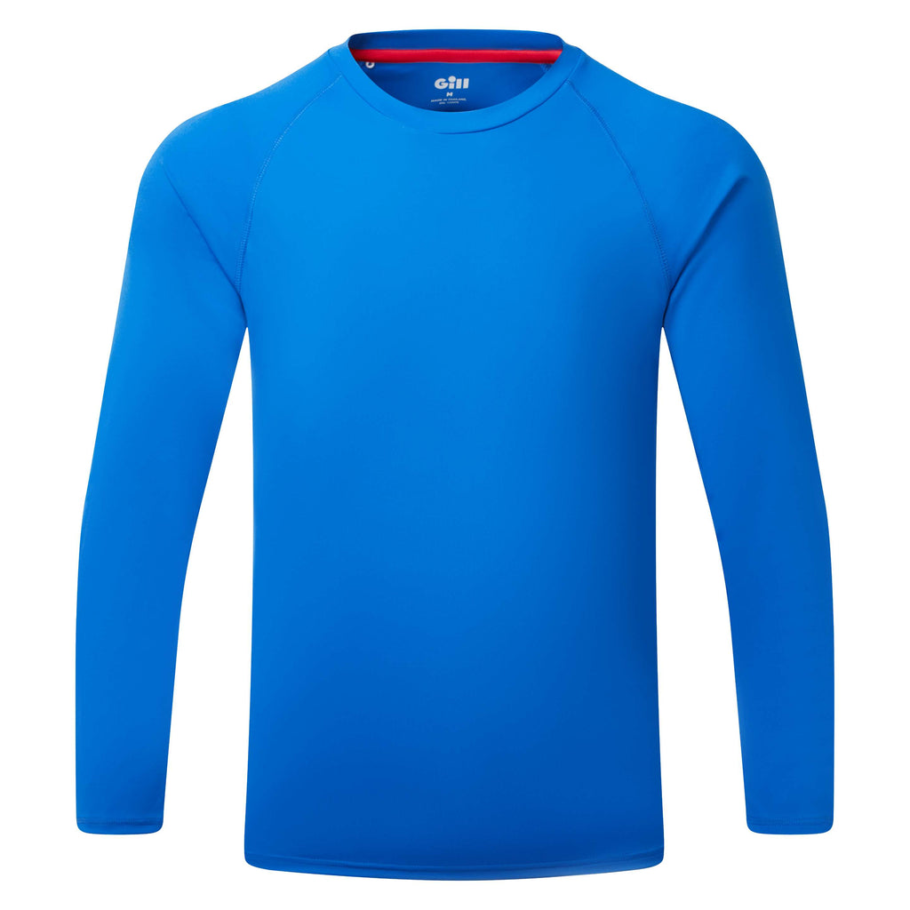 Gill Men's UV Tec Long Sleeve Tee - Tidal Blue