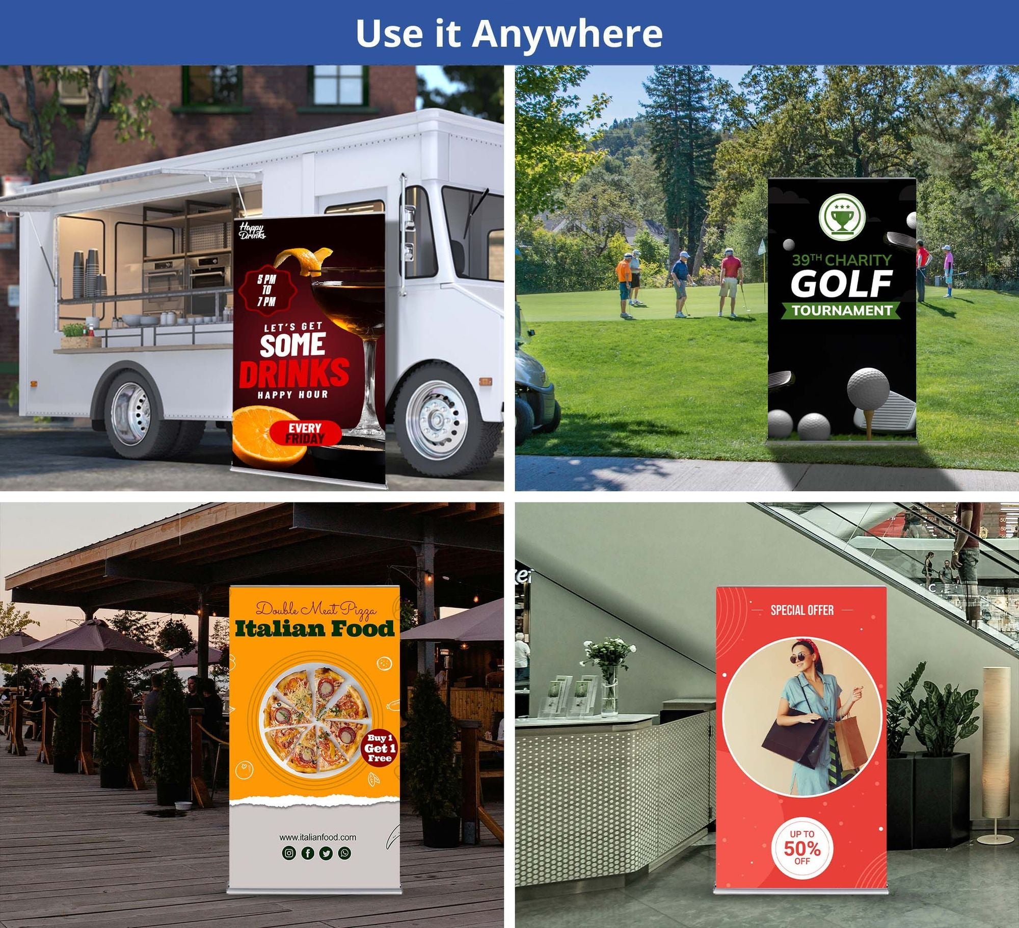 40" Retractable Banner