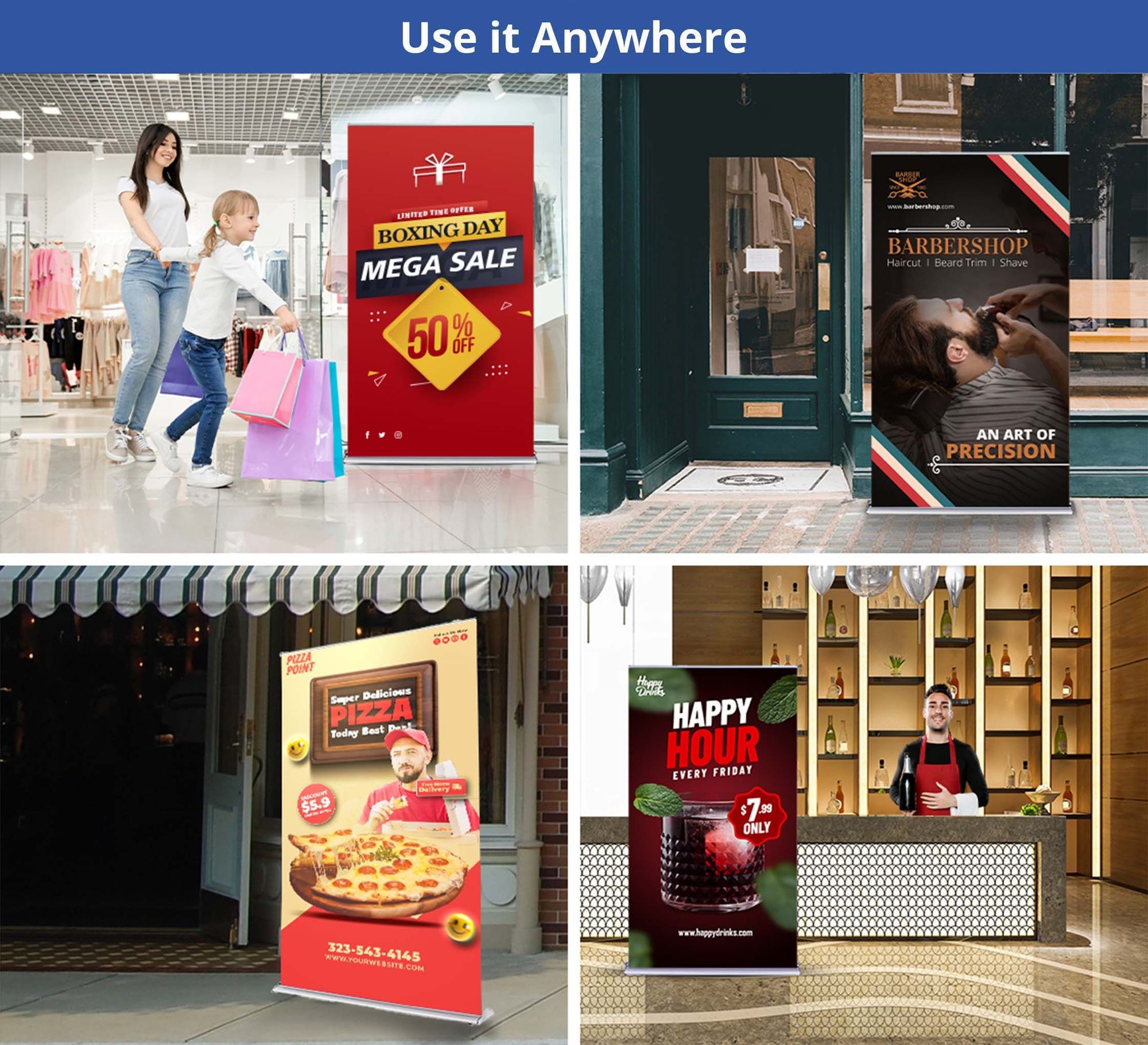 60" Retractable Banner