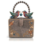 Fluttering Heart Top Handle Handbag