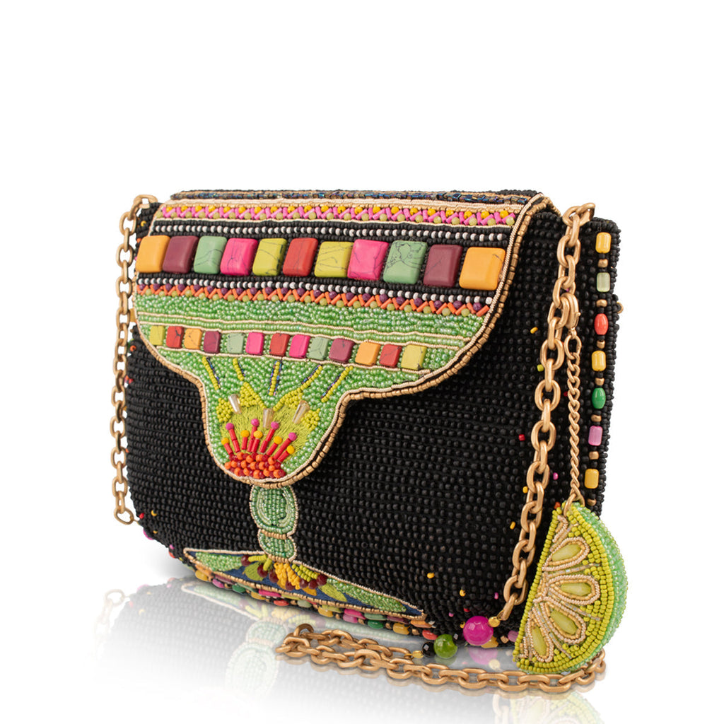 Margarita Mood Beaded Drink Crossbody Handbag