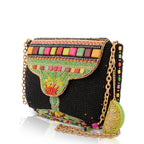 Margarita Mood Beaded Drink Crossbody Handbag