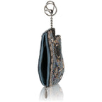 Stars & Strings Beaded Denim Blue Guitar Coin Purse