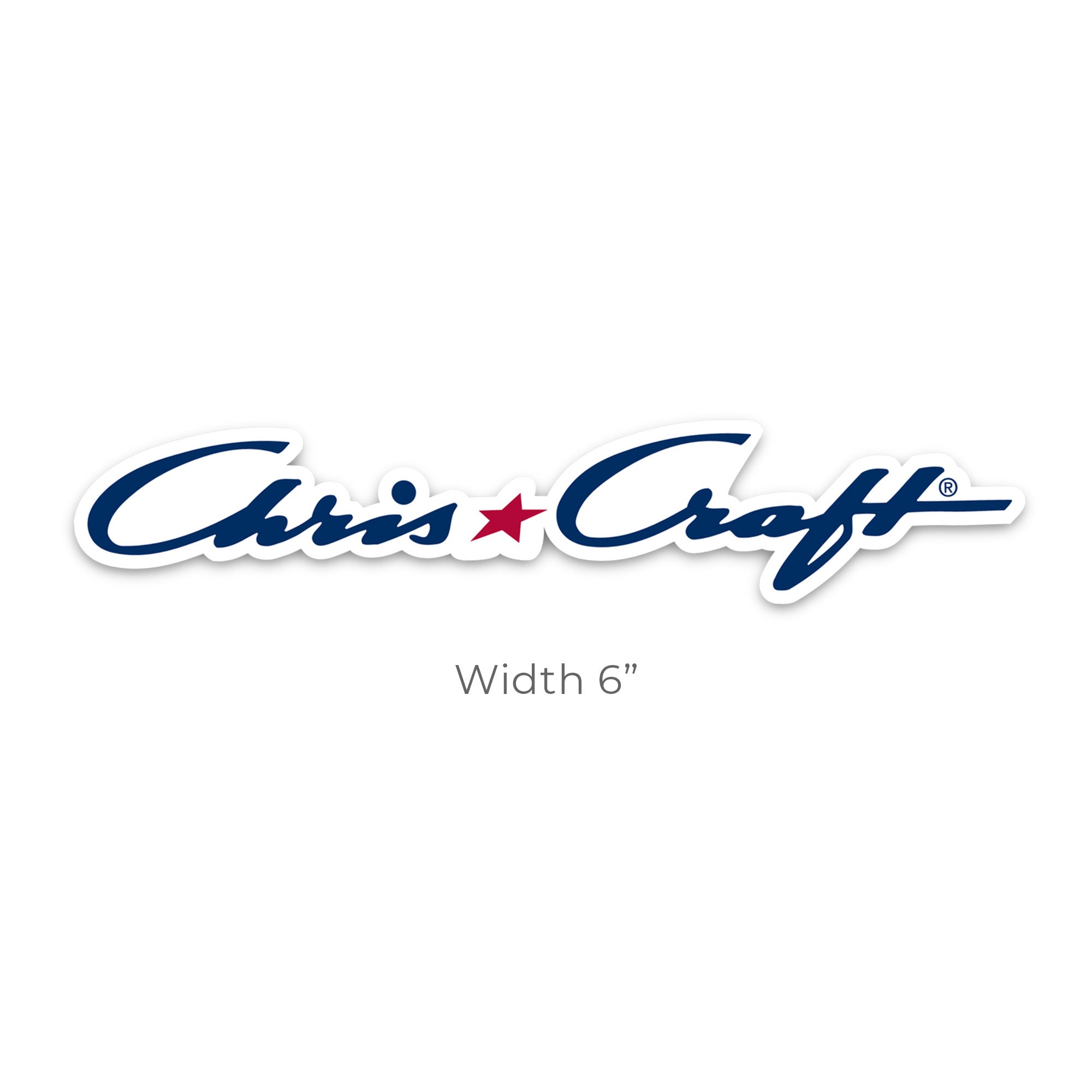 Chris-Craft® Essential Logo Sticker 6"