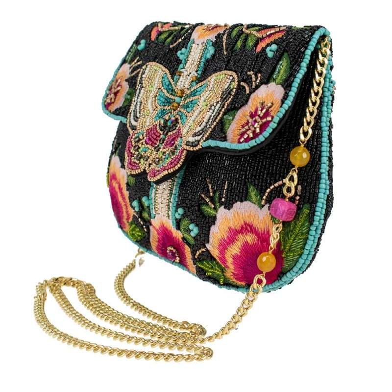 Dream Chaser Black Crossbody Clutch
